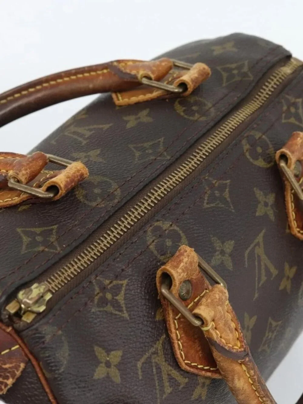 LOUIS VUITTON Monogram Speedy 25 Hand Bag M41528 LV Auth 189351